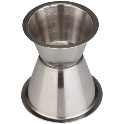 Barstuff Doppelmessbecher 30/50ml, Skalierung - Edelstahl
