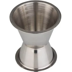 Barstuff Doppelmessbecher 30/50ml, Skalierung - Edelstahl