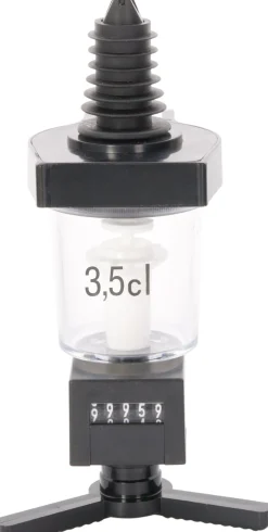 Barstuff Dosierer mit Zählwerk mittig, Kunststoff (0,7l - 1,0l) - 4cl