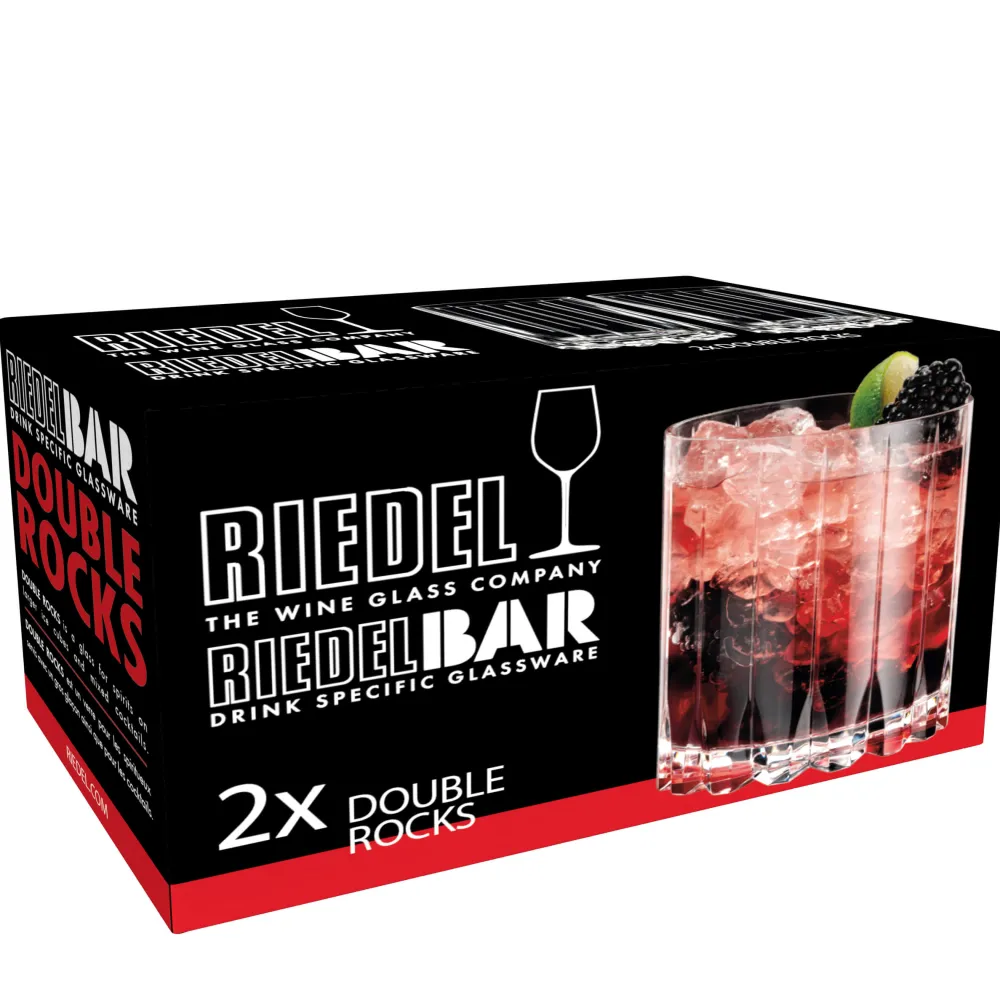 Barstuff Double Rocks Glas Drink Specific Glassware, Riedel Bar - 370ml (2 Stk.)