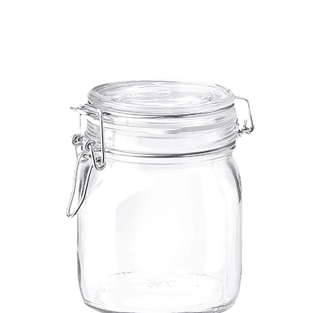 Barstuff Drahtbügelglas / Einmachglas Fido eckig - 750ml