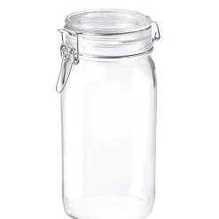 Barstuff Drahtbügelglas / Einmachglas Fido eckig - 1500ml