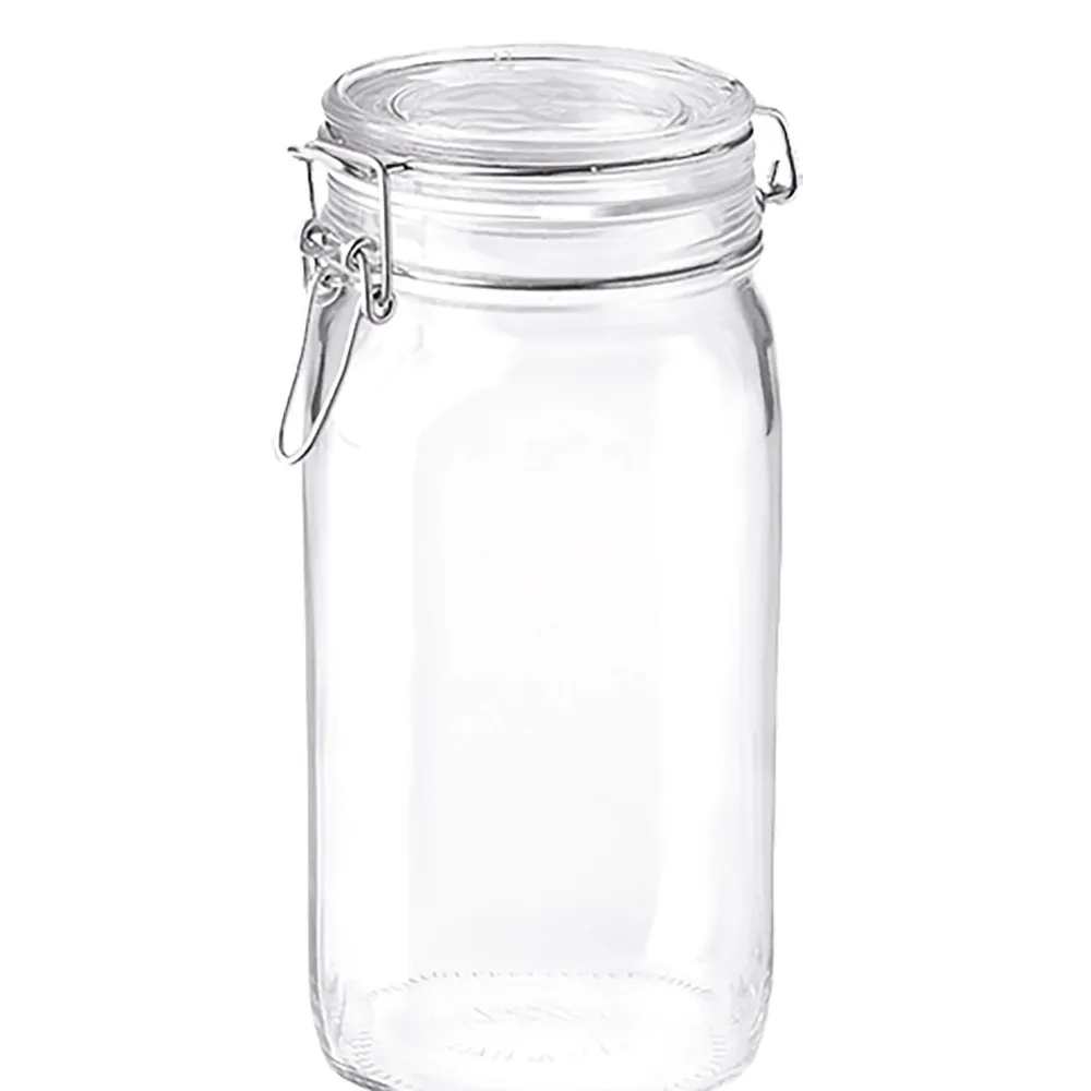 Barstuff Drahtbügelglas / Einmachglas Fido eckig - 1500ml