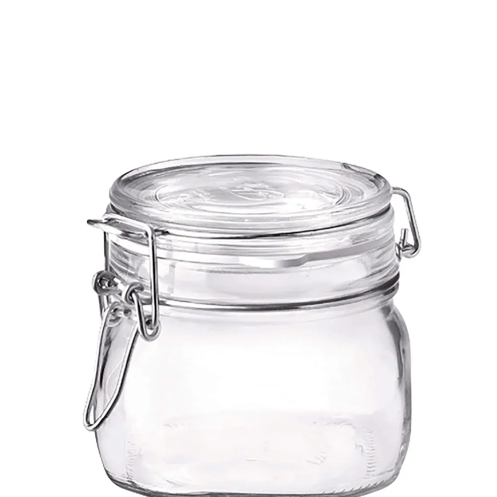 Barstuff Drahtbügelglas / Einmachglas Fido eckig - 500ml