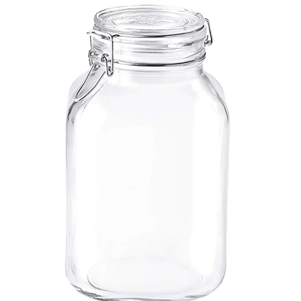 Barstuff Drahtbügelglas / Vorratsglas Fido eckig - 3000ml