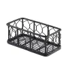 Barstuff Drahtkorb / Servierkorb schwarz - 14x7x5,5cm (6 Stk.)