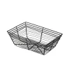 Barstuff Drahtkorb / Servierkorb schwarz - 23x15x7,5cm (6 Stk.)