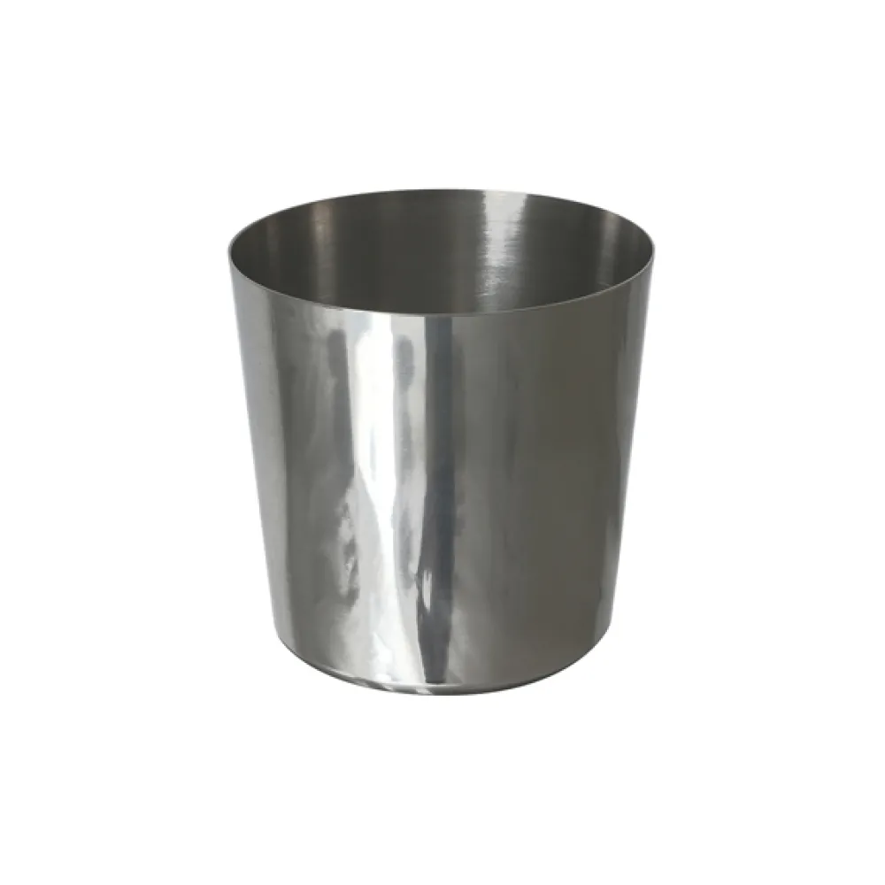 Barstuff Edelstahlbecher / Snackbecher Edelstahl poliert - 8,5x8,5cm/420ml (12 Stk.)