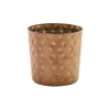 Barstuff Edelstahlbecher / Snackbecher gehämmert vintage kupferfarben - 8,5x8,5cm/400ml (12 Stk.)