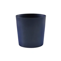 Barstuff Edelstahlbecher / Snackbecher metallisch blau - 8,5x8,5cm/420ml (12 Stk.)