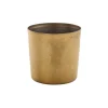 Barstuff Edelstahlbecher / Snackbecher vintage goldfarben - 8,5x8,5cm/420ml (12 Stk.)