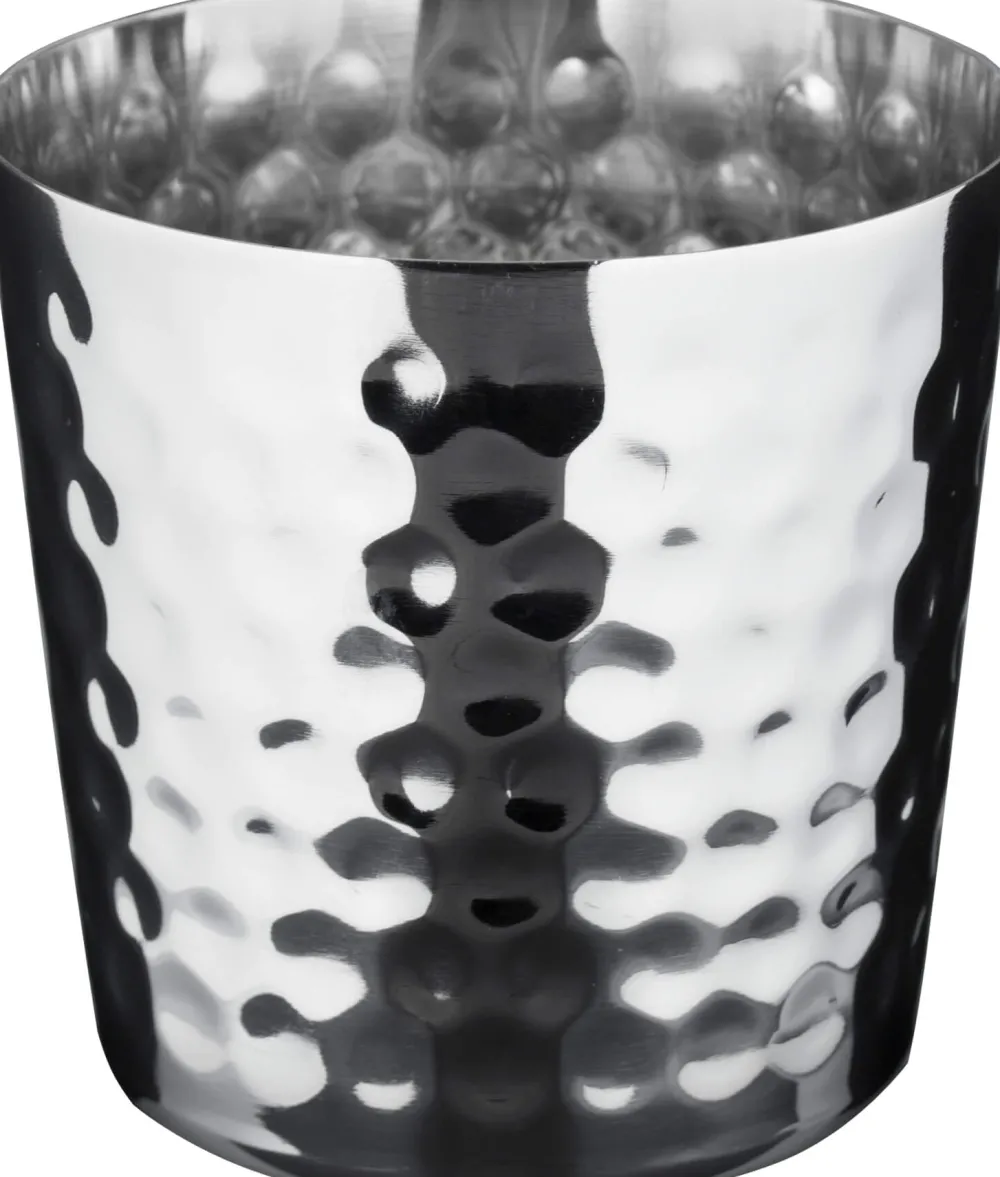 Barstuff Edelstahlbecher gehämmert, poliert - 400ml