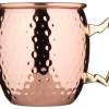 Barstuff Edelstahlbecher Moscow Mule, kupferfarben, gehämmert - 550ml
