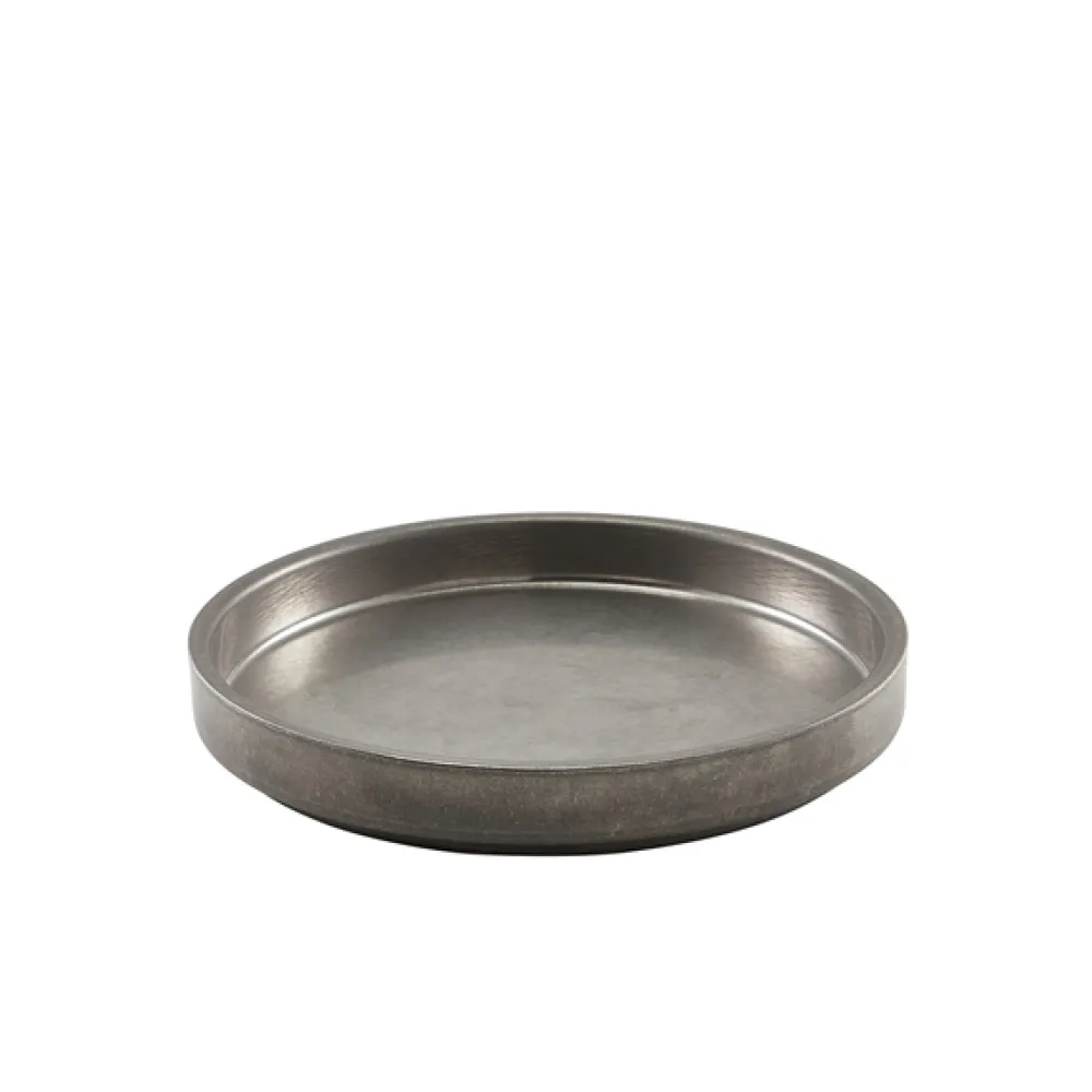 Barstuff Edelstahlteller, vintage - 20,5cm