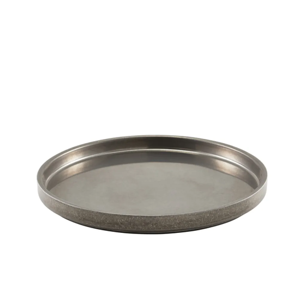Barstuff Edelstahlteller, vintage - 26,5 cm