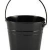 Barstuff Eimer, schwarz - Edelstahl (2,1L)