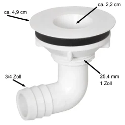 Barstuff Einlasstropfblech mit Gläserdusche / Shakerdusche