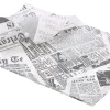 Barstuff Einschlagpapier fettdicht, Newspaper weiß - 35x25cm (1000 Stk.)