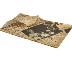 Barstuff Einschlagpapier fettdicht, Newspaper braun - 35x25cm (1000 Stk.)
