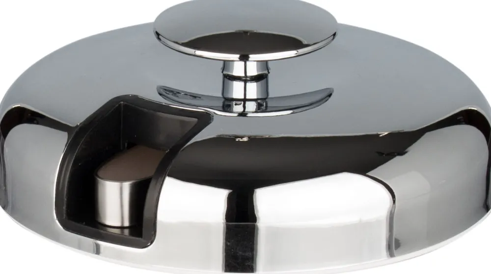 Barstuff Eiseimer Kunststoff PP, silberfarben, mit Zange - 1,3l