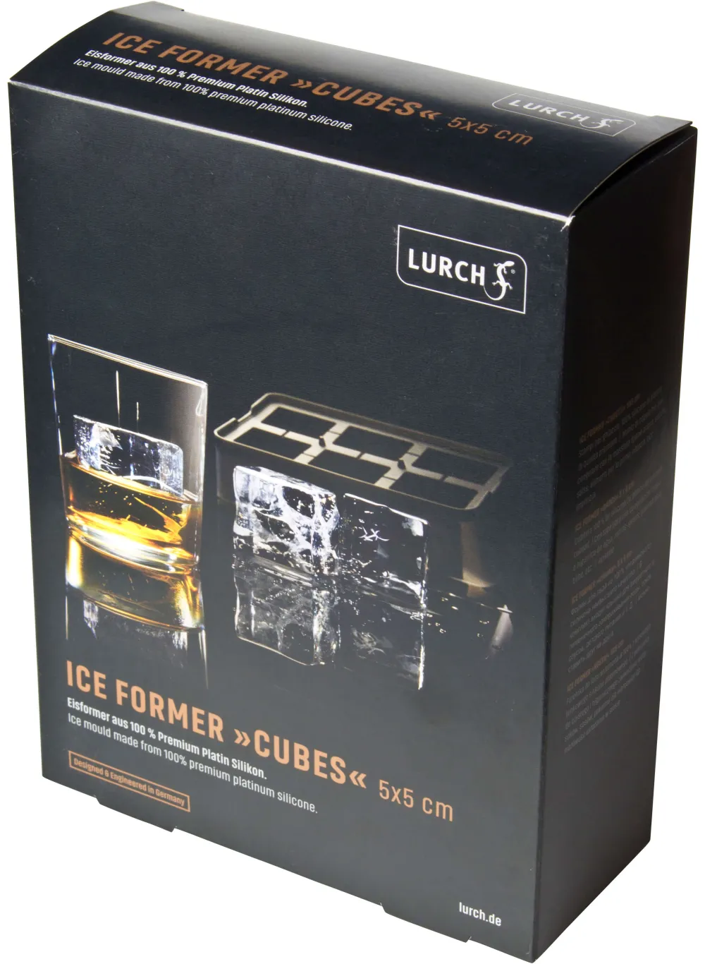 Barstuff Eiswürfelform Cubes, Platin-Silikon, Lurch - 5cm