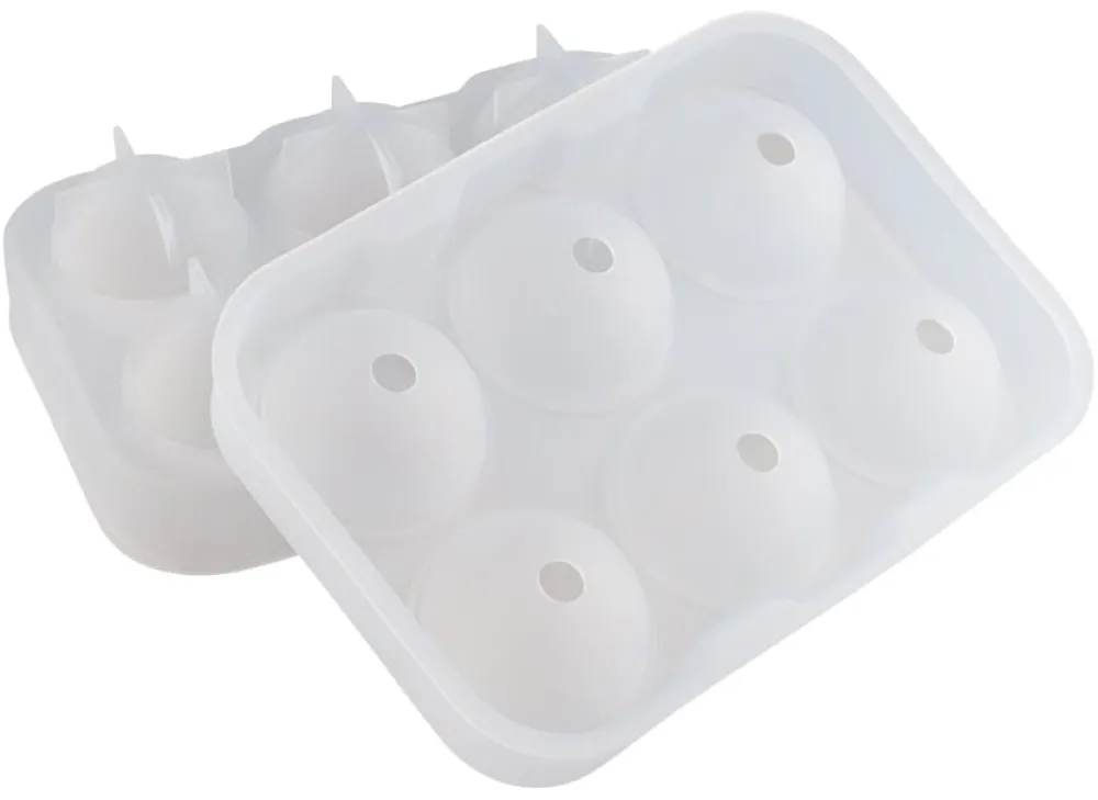 Barstuff Eiswürfelform, Silikon - 6 Kugeln (4,5cm)
