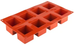 Barstuff Eiswürfelform, Silikon, 8 Würfel (5cm) - rot
