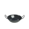Barstuff Emaille-Schale mit Henkeln, schwarz - 16cm/520ml (10 Stk.)