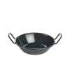 Barstuff Emaille-Schale mit Henkeln, schwarz - 18cm/780ml (6 Stk.)