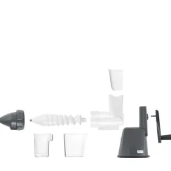 Barstuff Entsafter Lurch Base&Soul, manuell - stahlgrau/weiß