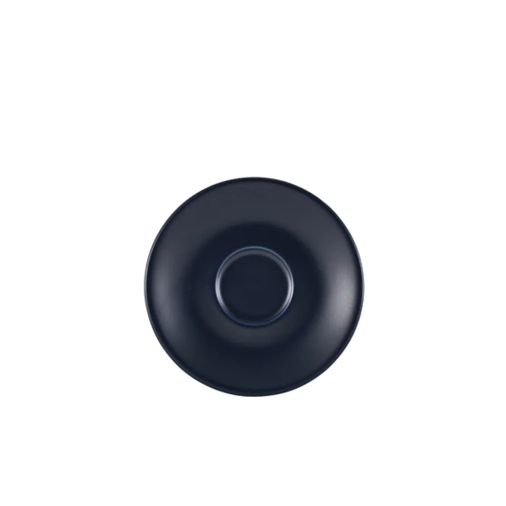 Barstuff Espresso Untertasse Porzellan matt blau – 12 cm (6 Stk.)