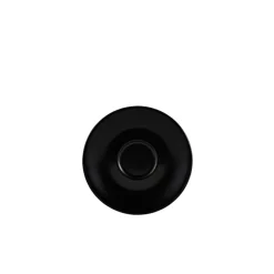 Barstuff Espresso Untertasse Porzellan matt schwarz – 12 cm (6 Stk.)