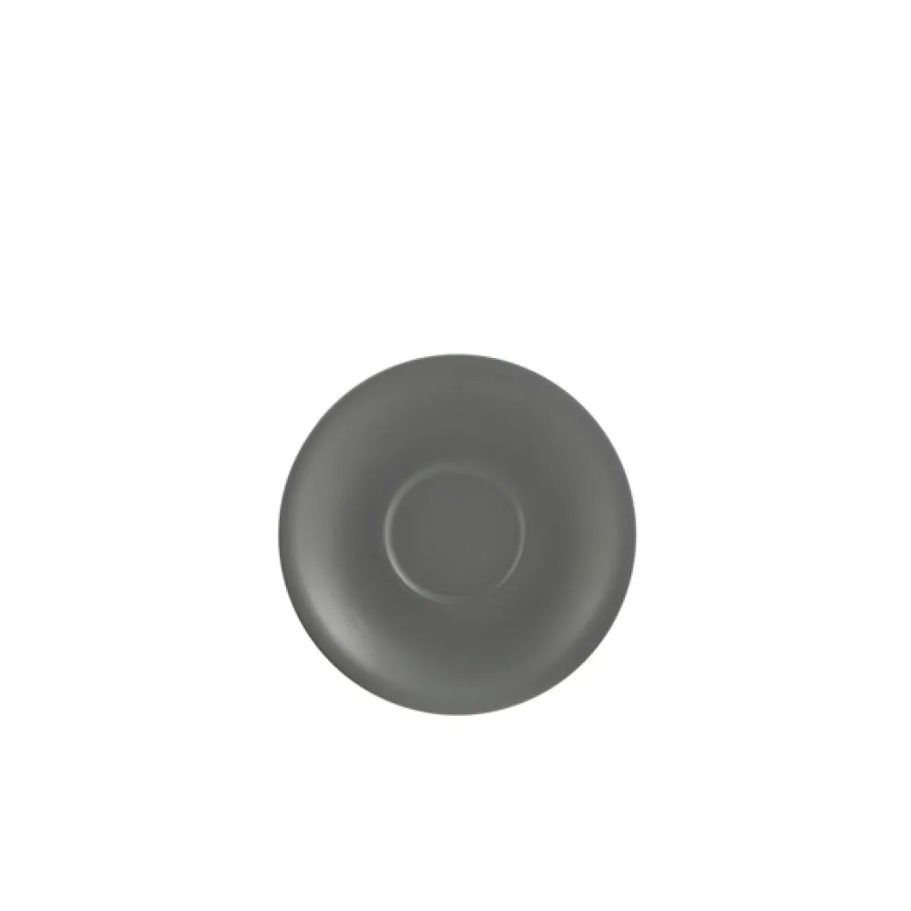 Barstuff Espresso Untertasse Porzellan matt grau – 12 cm (6 Stk.)