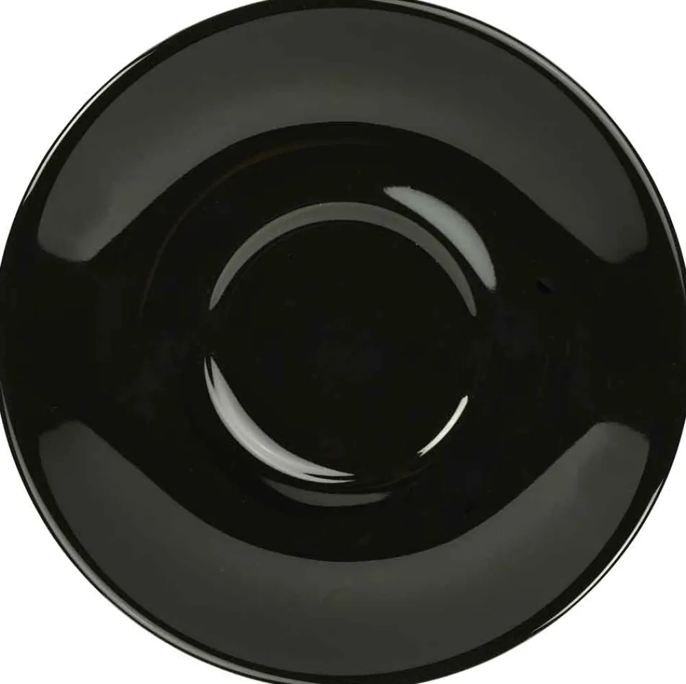 Barstuff Espresso Untertasse schwarz - 12cm (6 Stk.)