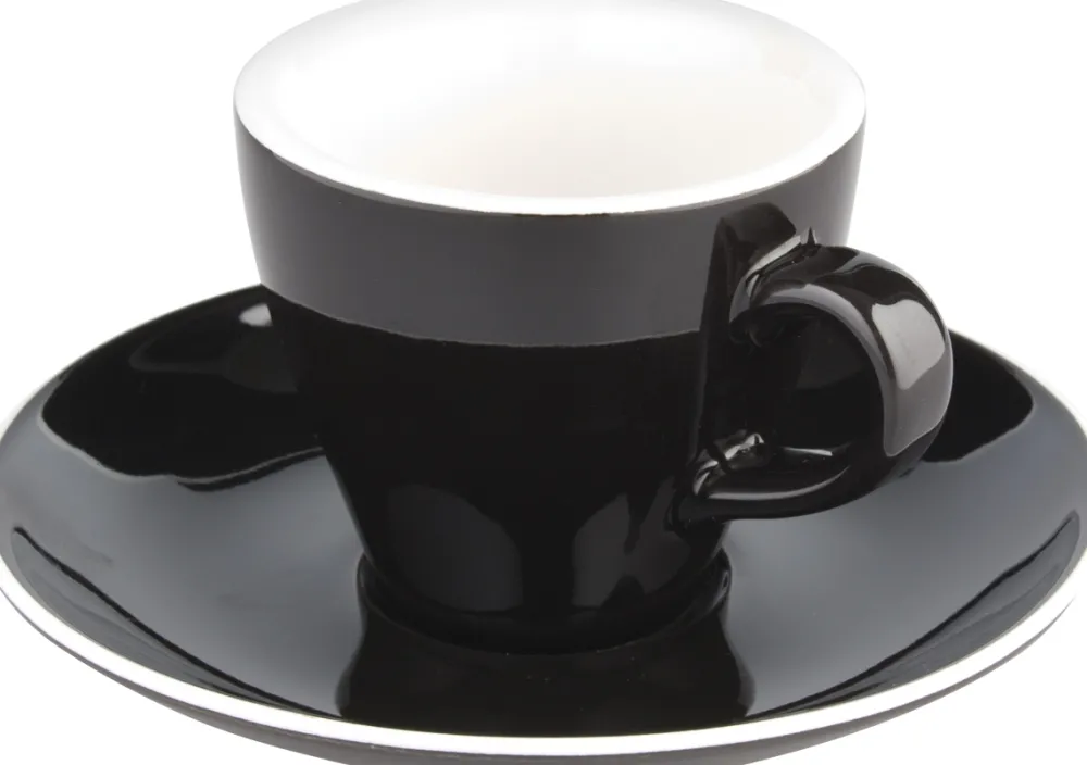 Barstuff Espressotasse Italia Black, schwarz-weiß - 90ml (1 Stk.)
