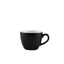 Barstuff Espressotasse Porzellan matt schwarz – 90 ml (6 Stk.)