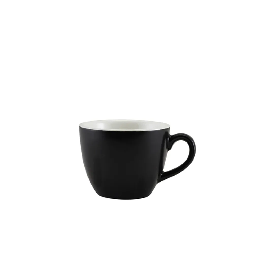 Barstuff Espressotasse Porzellan matt schwarz – 90 ml (6 Stk.)