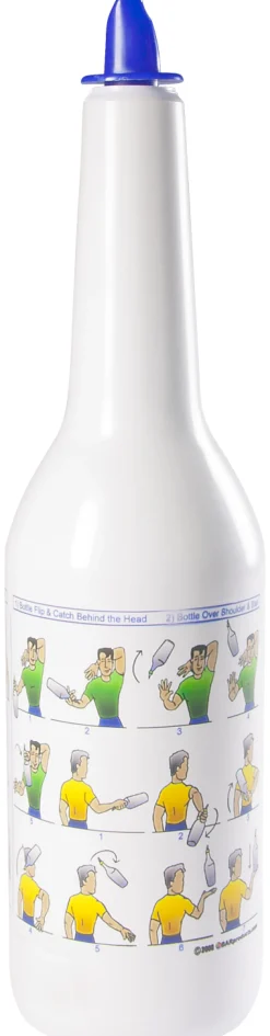 Barstuff Flair Flasche - Aufdruck blau