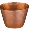 Barstuff Flaschenkühler / Weinkühler, Aluminium kupferfarben gehämmert - 20,5x14cm