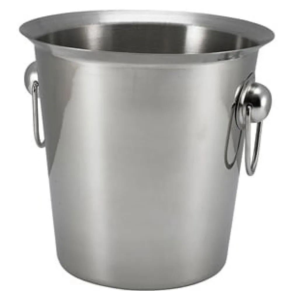 Barstuff Flaschenkühler / Weinkühler, Edelstahl, mit Ringgriffen - 4,0l
