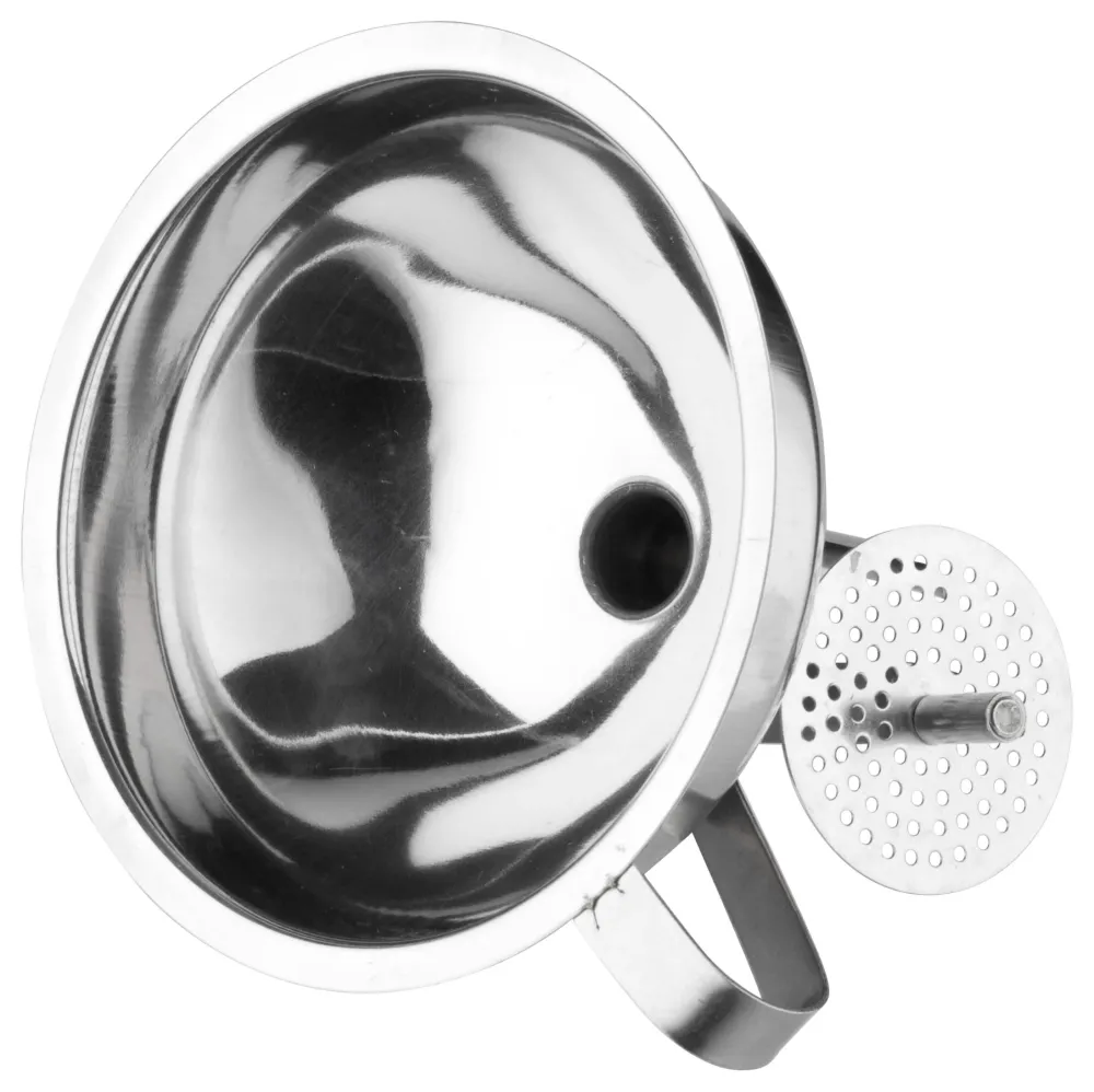Barstuff Flaschentrichter mit Siebeinsatz - Edelstahl