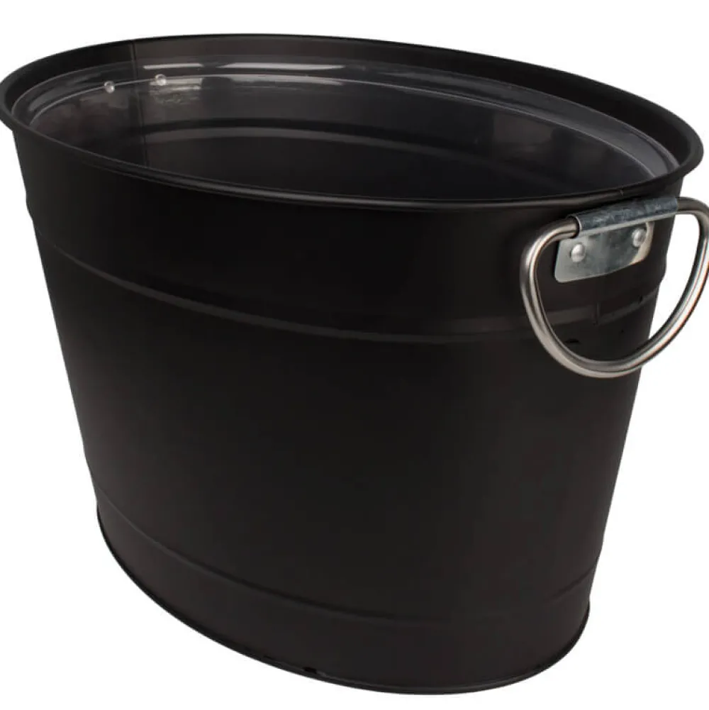 Barstuff Getränkewanne schwarz mit Einsatz - 40x28x22cm