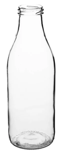 Barstuff Glasflasche - Weithals klar 1000ml