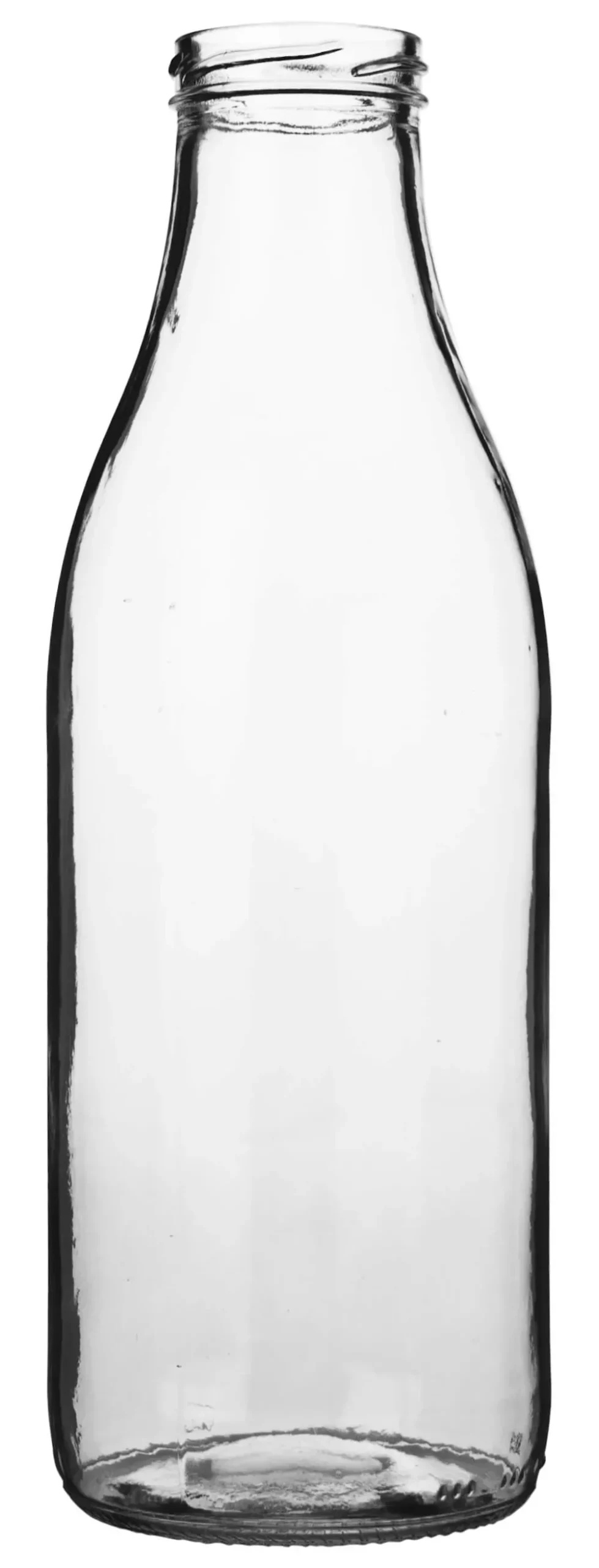 Barstuff Glasflasche - Weithals klar 1000ml