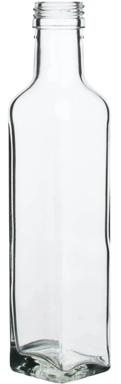Barstuff Glasflasche eckig - 250ml