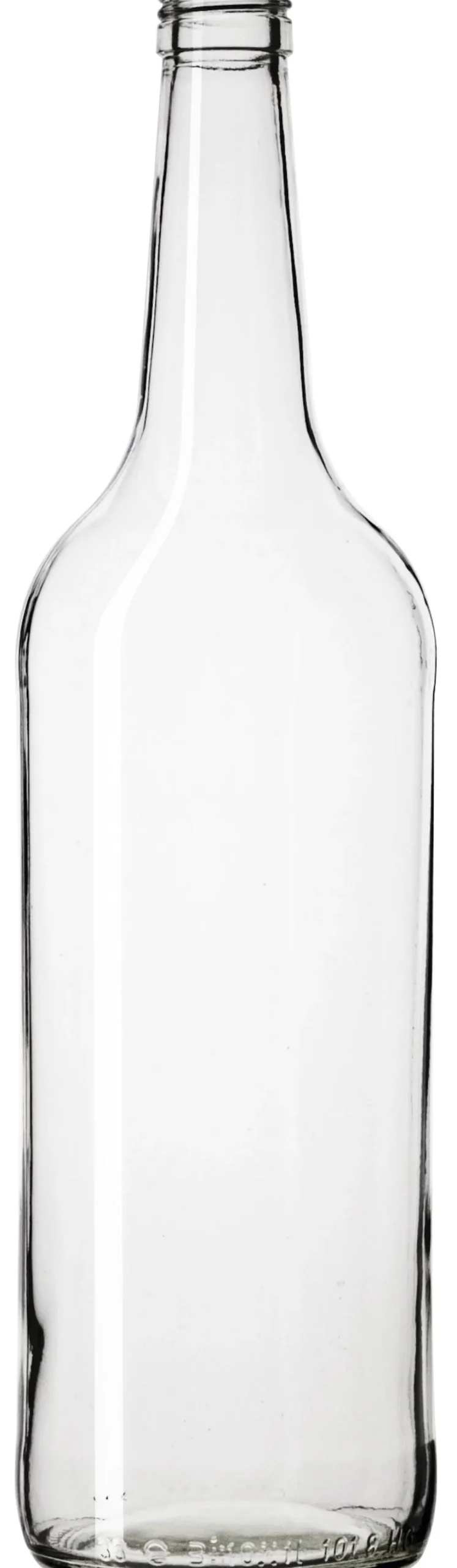 Barstuff Glasflasche Geradhals klar - 1000ml