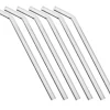 Barstuff Glastrinkhalme gebogen (10x230mm) - klar (6 Stk. + Bürste)
