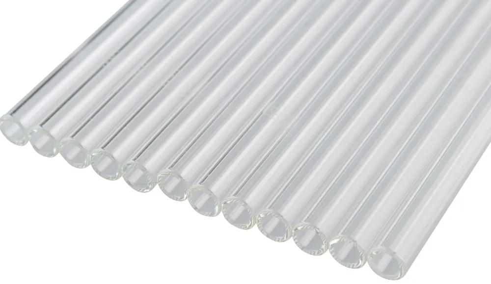 Barstuff Glastrinkhalme (9x200mm), Leonardo - klar (12 Stk.)