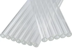 Barstuff Glastrinkhalme (9x200mm), Leonardo - klar (12 Stk.)