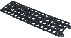 Barstuff Gläserabstellmatte schwarz - 9x31cm